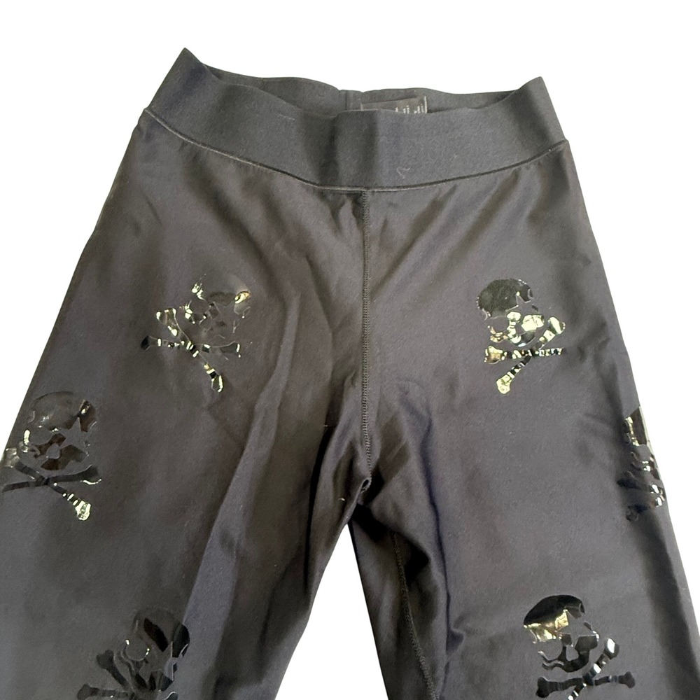 Ultracor‎ Ultra High-Rise Skull Leggings Women M Black Compression Edgy